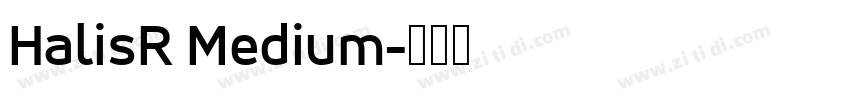 HalisR Medium字体转换